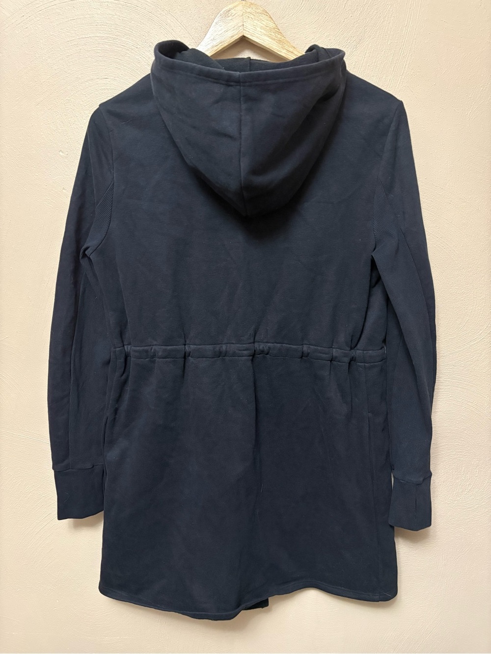 Beyond Yoga On the Go Open Front Hooded
Sweatshirt Jacket Black Size Small - Picture 11 of 16